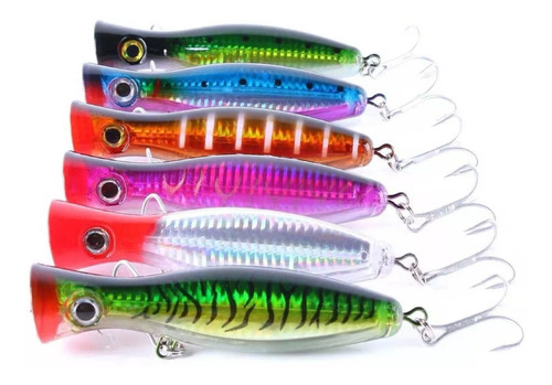 Isca Artificial Popper Superficie 13cm - 43g Traíra Tucunaré Cor Cor - Sku Vvv-057