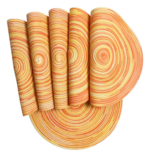 Práctico 10pcs Manteles Individuales Redondos Manteles