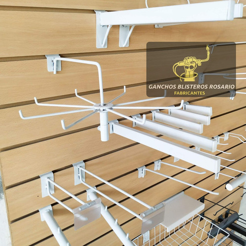 Perchero 40cm Inclinados 15 Unid Rapiwall Rosario