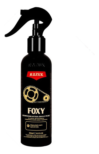 Removedor Óleo Graxa Piche Limpa Corrente Foxy Razux 240ml