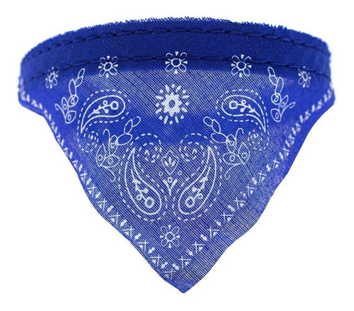 Coleira para cães de raça média, cachecol paliaco colorido, cor azul, tamanho M