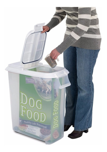 Contenedor Plastico Para La Comida De Su Perros LG 47 Lts