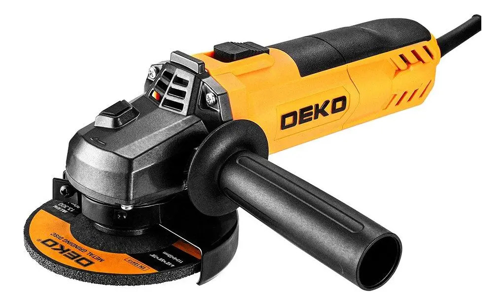 Esmerilhadeira Angular Deko 900W 5 Pol. Amarelo 127V Mini Esmerilhadeira