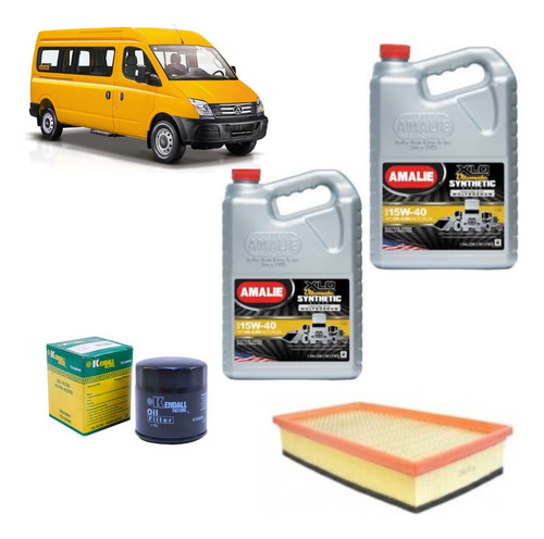 Kit Mantención Maxus V-80 2.5 Diesel  2018-2021  15w40 Ck-4