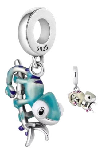 Charm Plata S925 Camaleón Cambia Color Agua Compatible Pando