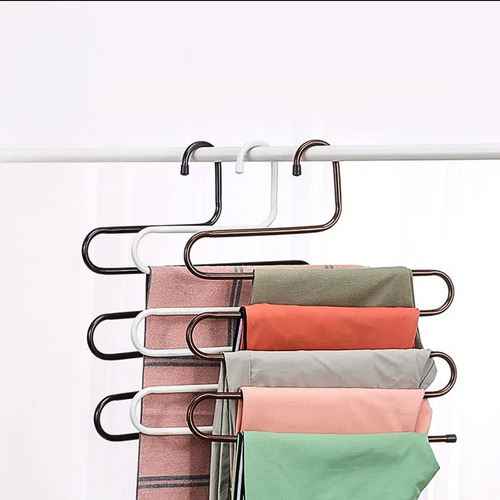 3 Ganchos De 5 Niveles Pantalón Corbata Perchero Ropa Baño S