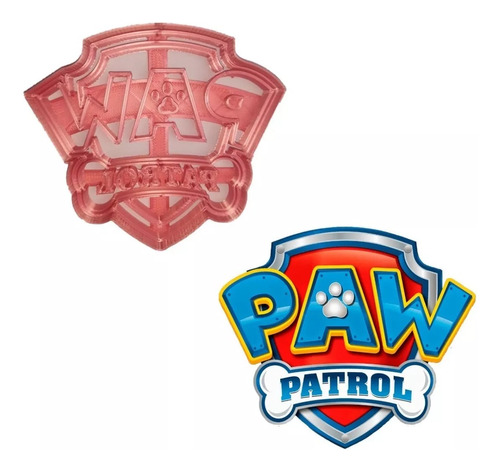 Cortador Paw Patrol Logo Para Fondant Y Galletas 