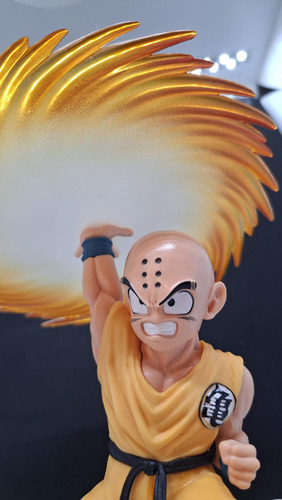 Figura Dragon Ball Krilin Kienzan Ataque Anime Base Pvc