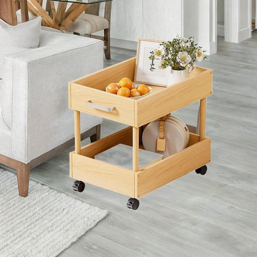 Cart Rolling Organizor De Almacenamiento Rolling 2 Tiers L