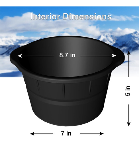 Molde Grande Para Cubitos De Hielo Para Baño De Hielo Frío