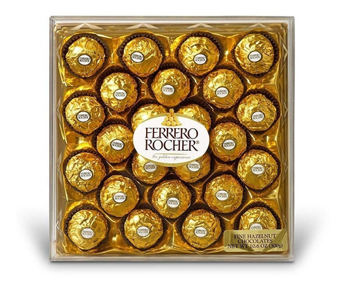 Bombon Ferrero Rocher Chocolate Avellana X 24u  - Sr Goloso