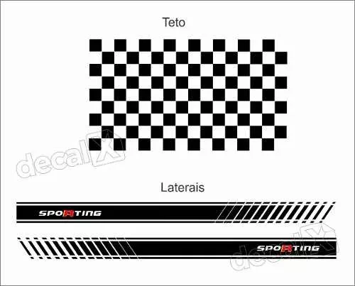 Adesivo Fiat Uno Abarth Faixa Lateral Carro Sport Imp353