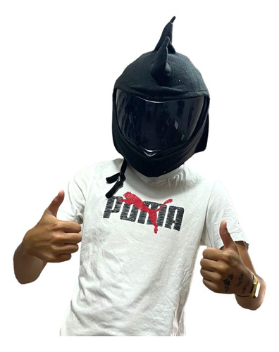 Funda Protectora Casco Motocicleta Felpa De Dibujos Animados