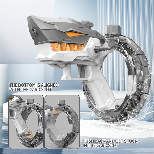 Tiburón Pistola De Agua Electronica A Presion Juguete