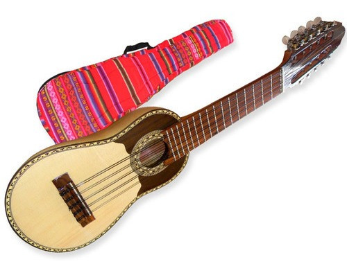 Imagen 1 de 6 de Charango Luthier Tallado Madera Artesanal Funda