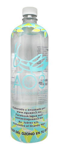 Agua Alcalina Ozonizada Ph 8.5 A03 900 Ml 12 Piezas