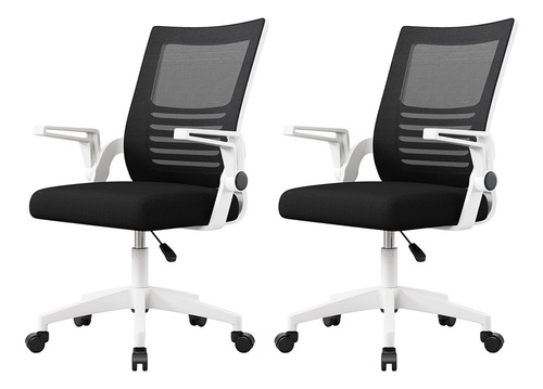 Silla De Oficina Ergonómica Con Reposabrazos Ajustables X2