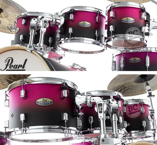 Bateria Pearl Decade Raspberry 20,8,10,12,14,16 Shellpack