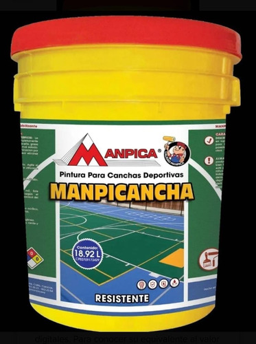 Pintura Para Canchas Manpica Blanca / Amarilla Galon