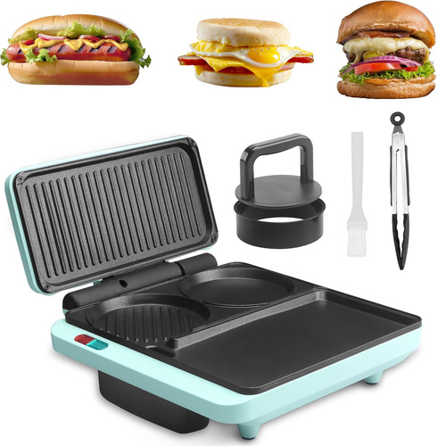 Combo Sandwichera 3 En 1 - Plancha Antiadherente Parrilla