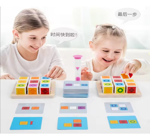Puzzle Diamonds Cubo Block 3d Educativo Montessori -759