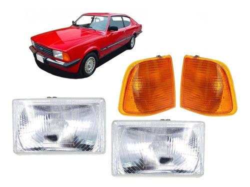 Juego Opticas + Giros Faros Ford Taunus 1981 1982 1983 1984