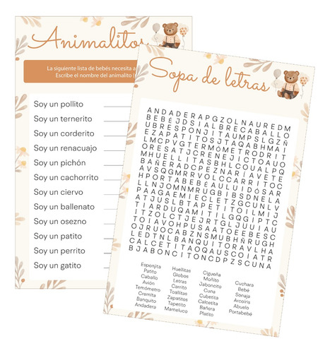 Imprimible Loteria Baby Shower 50 Tablas Formato Pdf