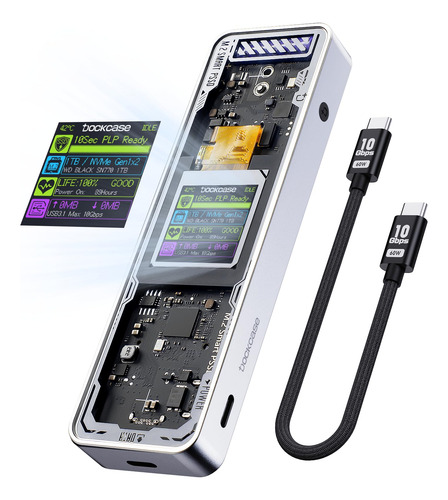 Dockcase Explorer Edition M.2 Nvme Ssd Enclosure, Soporte