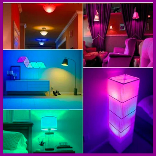 Lâmpada De Led Com Bluetooth E Caixa De Som Rgb