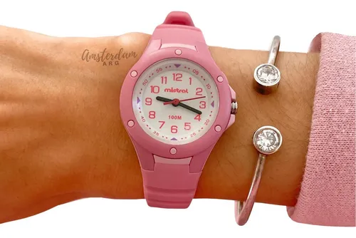 Reloj Mistral Mod Lax-abd Dama Nena/e  Sumergible Clock-time