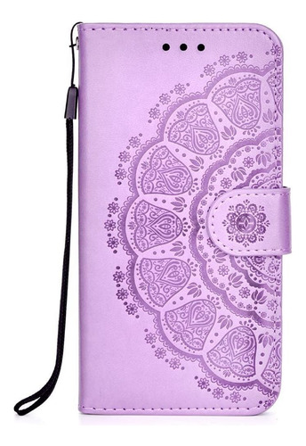 Funda Tipo Cartera Para Galaxy A9 2018 Mandala En Relieve Li