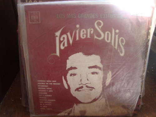 Vinilo Javier Solis Los Mas Grandes Exitos M3