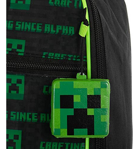 Mochila Minecraft Para Niños, 5 Piezas, Material Escolar Com