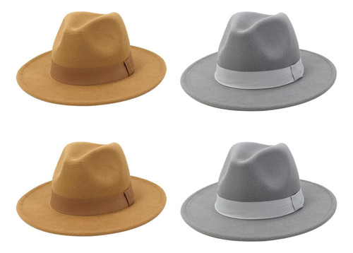 4pcs Iglesia Fedora Sombrero Cinta Banda Cinturón Invierno