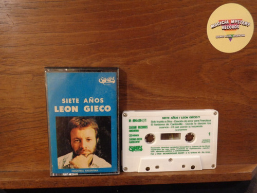 Leon Gieco Siete Años Cassette Rock Sazam