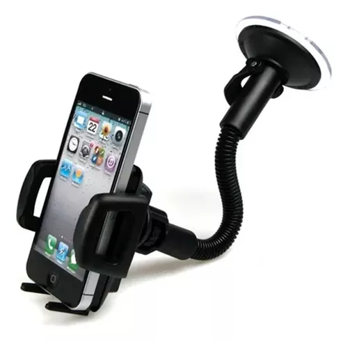 APPS2Car Soporte para teléfono celular, parabrisas, tablero, ventana,  soporte de teléfono con ventosa para coche, camión, compatible con iPhone