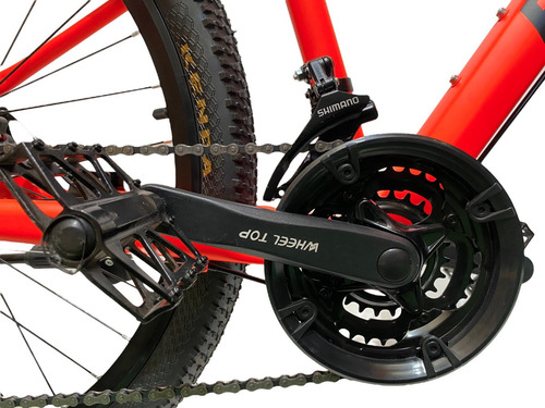 Imagen 3 de 10 de Bicicleta Naranja Aluminio Mtb Aro 27,5 Pegaso Bike