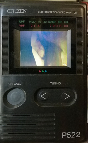 Imagen 1 de 4 de Televisor Portatil Citizen Mod P522 Handheld