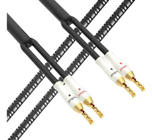 Hi-end 14guage Bfa Banana Plug Cables De Altavoz, Hifi Occ C