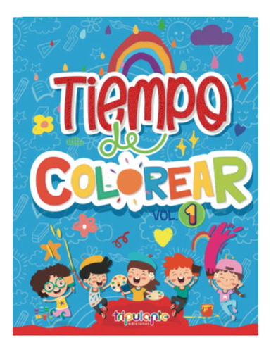 Libro Infantil Para Colorear Tiempo De Colorear X 64 Pags