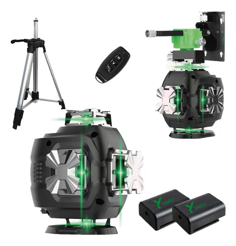 Nível A Laser 16 Linhas Verde Automático 360° 4d + Tripé