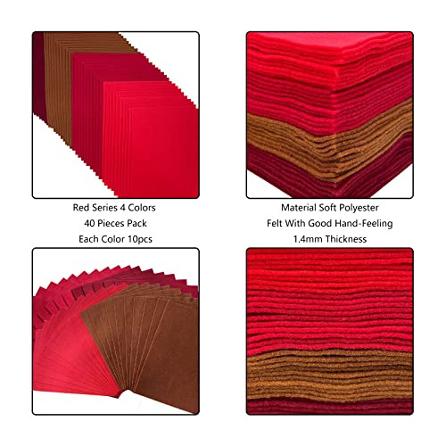 Jtnohx Hojas De Fieltro Suave, Fieltro Para Manualidades De
