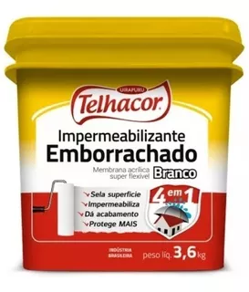 Tinta Emborrachada Impermeabilizante Telhacor 4em1 Vimax