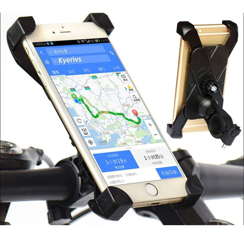 Imagen 2 de 8 de Soporte Celular Bicicleta Moto iPhone 6 Samsung J7 Huawei