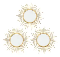 Comprar Espejo De Pared Uaussi Sunburst De Metal, Paquete De 3 Unida