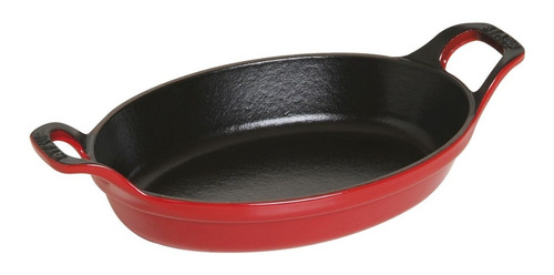 Fuente Para Horno Hierro Fundido Staub Ovalada Rojo 5onzas