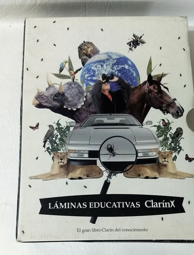 Laminas Educativas Clarín -34 Laminas Y Contenedor - (Usado)