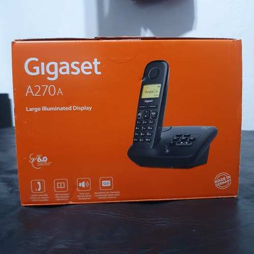 Teléfono Gigaset A270 A Contestador Inalámbrico Color Negro Negro (Usado)