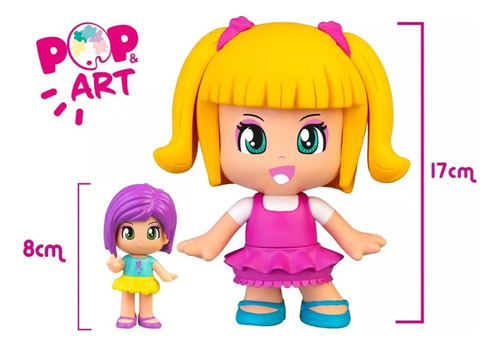Pinypon Set Pop & Art Original Famosa Muñeca Con Accesorios