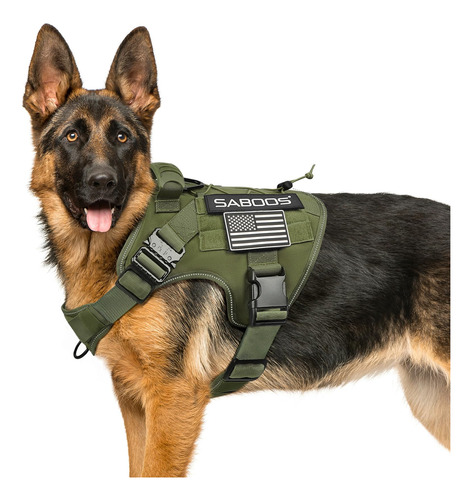 Saboos Arnes Tactico Para Perros Grandes, Chaleco Molle Para